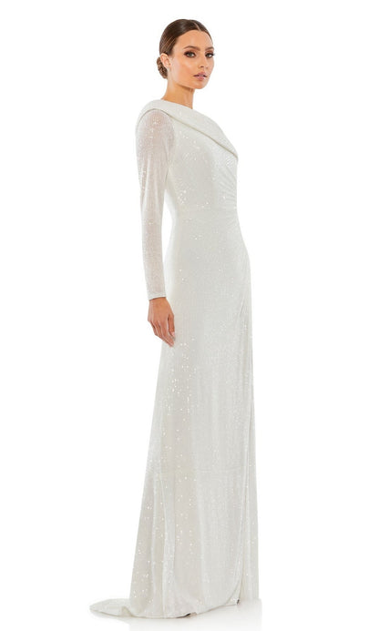 One-Sleeve Sequin Formal Dress: Mac Duggal 26571