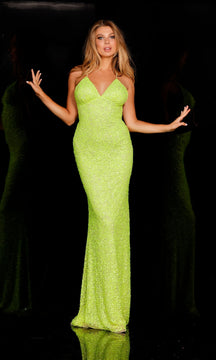 Aleta Long Sequin Prom Dress with Strappy Back