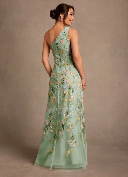 Dusty Sage A-Line Lace Dress
