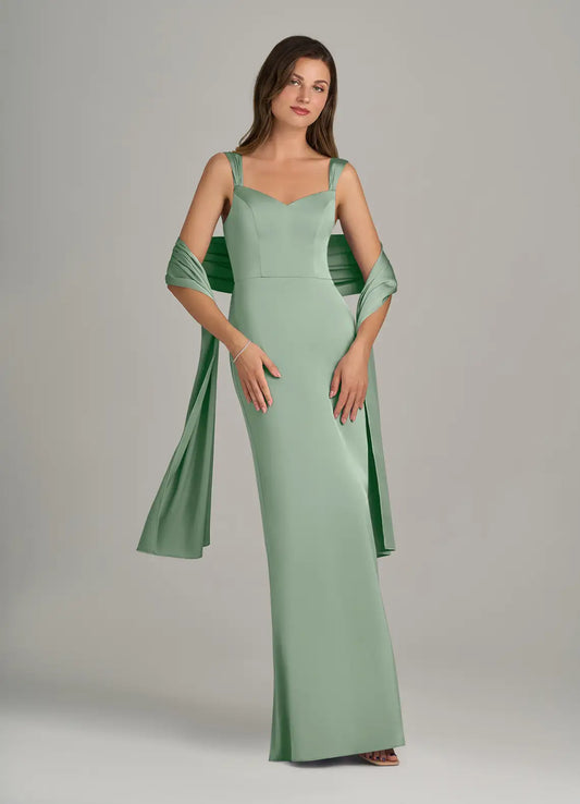 Azazie Matching Color Stretch Satin Shawl