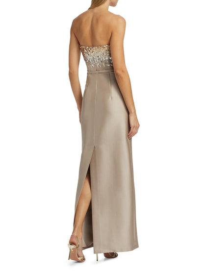 Phaedra Sequin Strapless Gown
