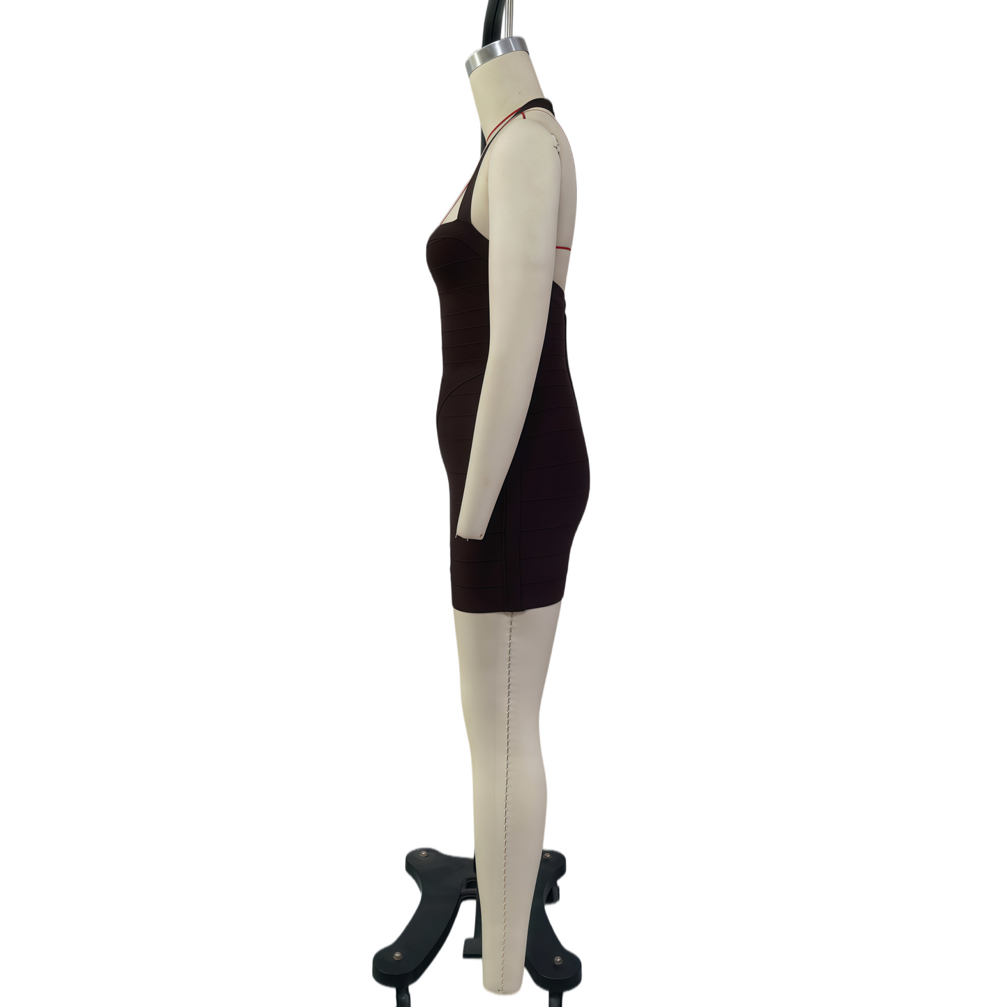 Halter Bandage Dress, Y2K Stretchy Slim Fit Bodycon Backless Mini Dress