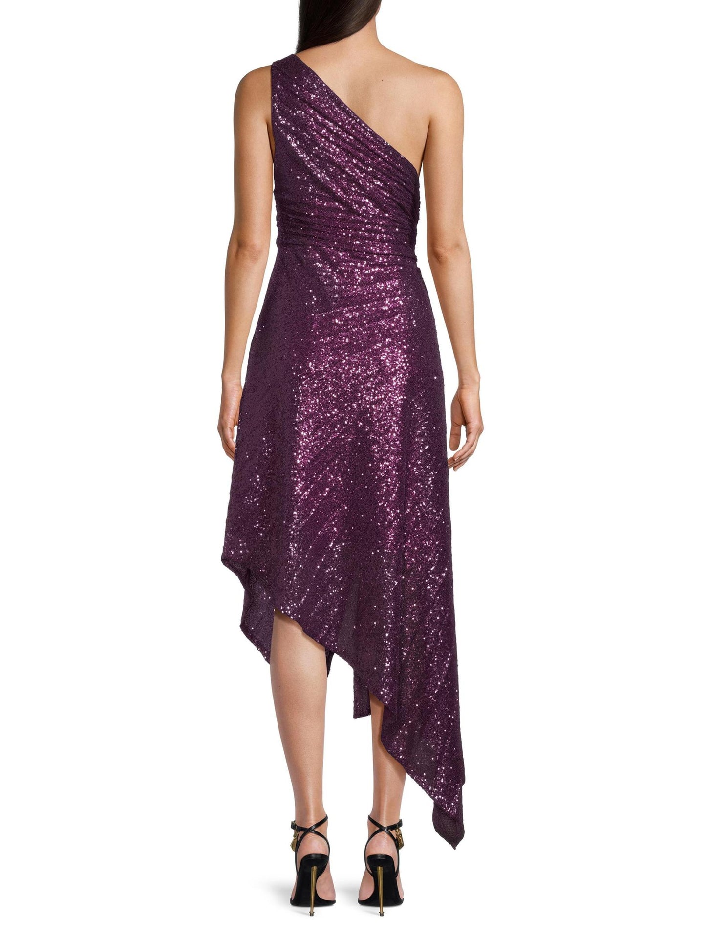 Ava Asymmetric Sequin Dress