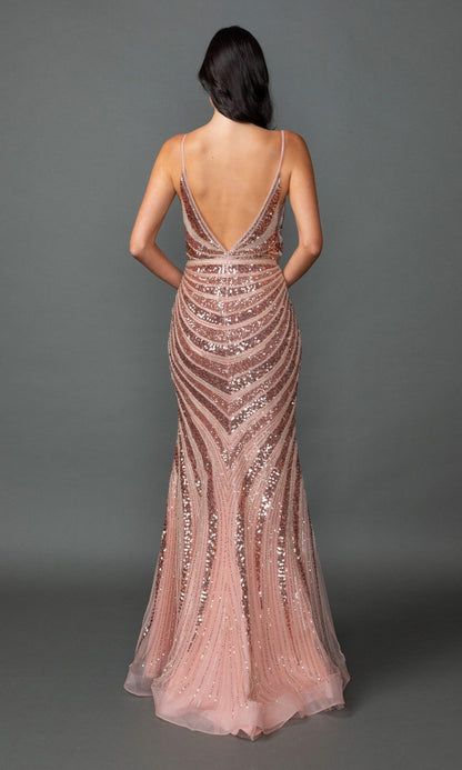 Rose Gold Sequin Prom Gown: Dancing Queen 4557