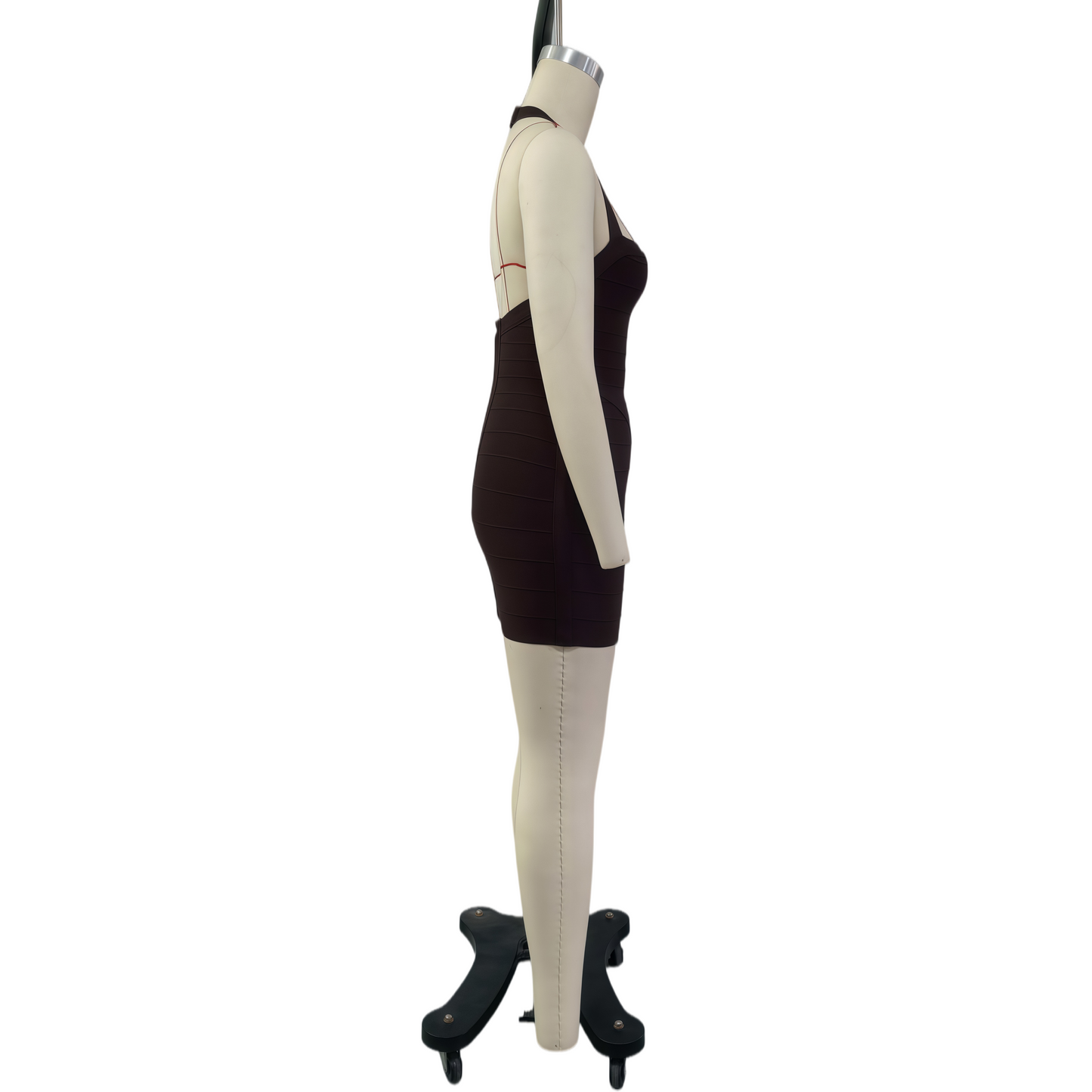 Halter Bandage Dress, Y2K Stretchy Slim Fit Bodycon Backless Mini Dress