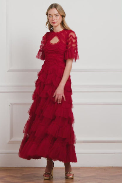 Aviana Short Sleeve Gown