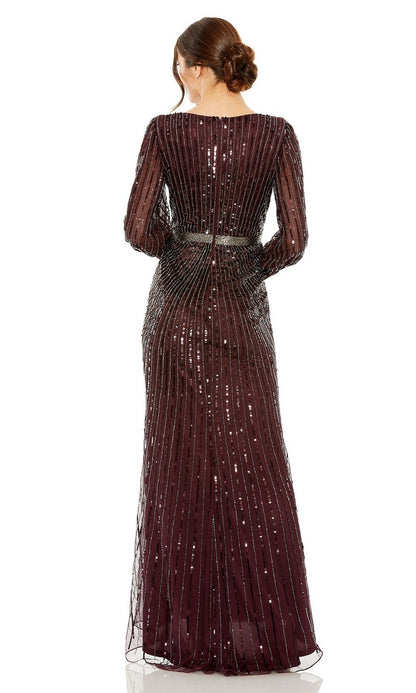 Long Sleeve Sequin Formal Dress: Mac Duggal 5501