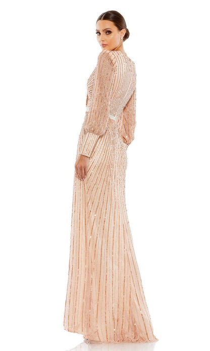 Long Sleeve Sequin Formal Dress: Mac Duggal 5501