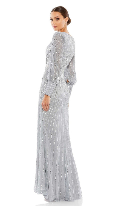 Long Sleeve Sequin Formal Dress: Mac Duggal 5501