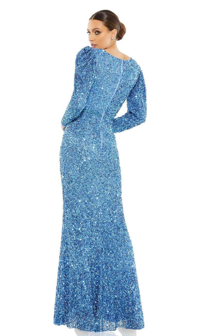 Long Sleeve Sequin Formal Dress: Mac Duggal 5510