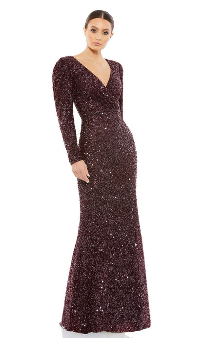 Long Sleeve Sequin Formal Dress: Mac Duggal 5510