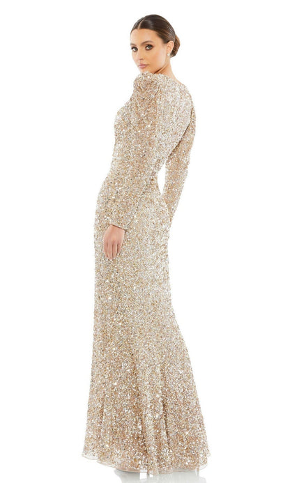 Long Sleeve Sequin Formal Dress: Mac Duggal 5510
