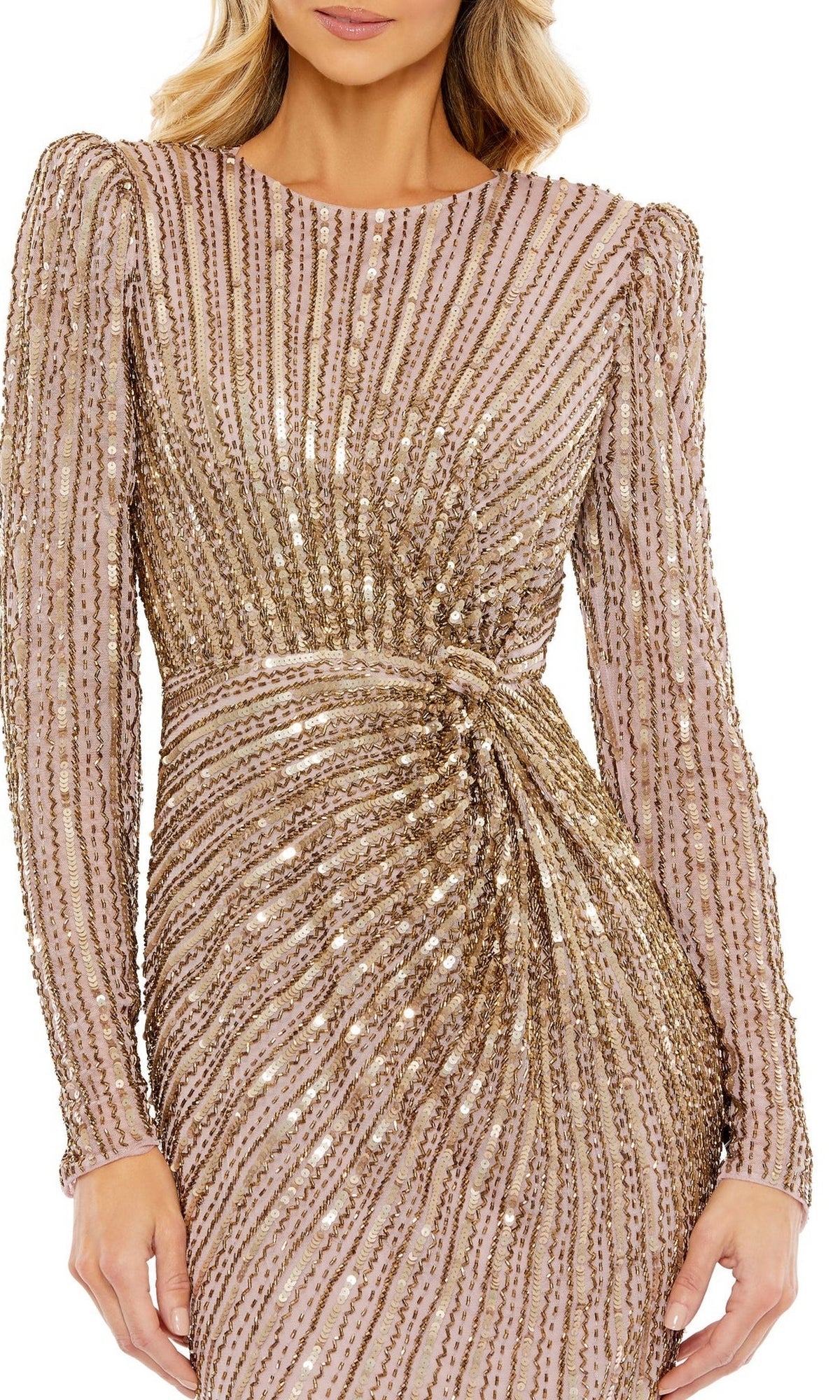 Long-Sleeve Seqin Formal Dress: Mac Duggal 5641