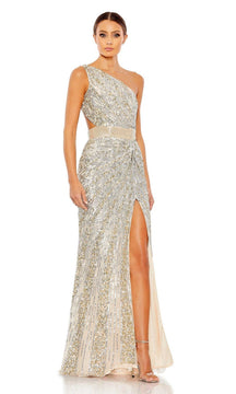 One-Shoulder Sequin Formal Dress: Mac Duggal 5687