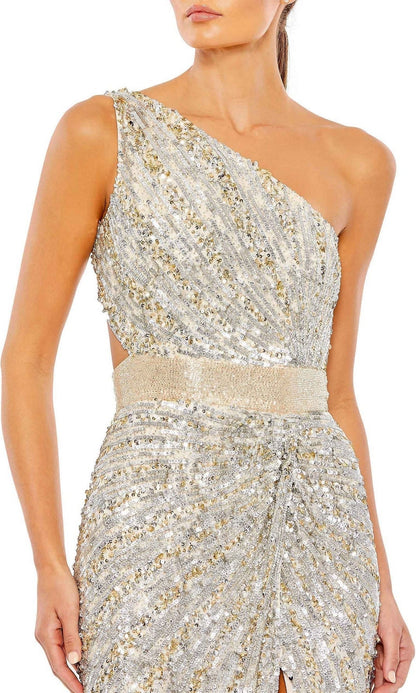 One-Shoulder Sequin Formal Dress: Mac Duggal 5687
