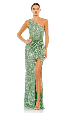 One-Shoulder Sequin Formal Dress: Mac Duggal 5687