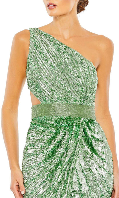 One-Shoulder Sequin Formal Dress: Mac Duggal 5687