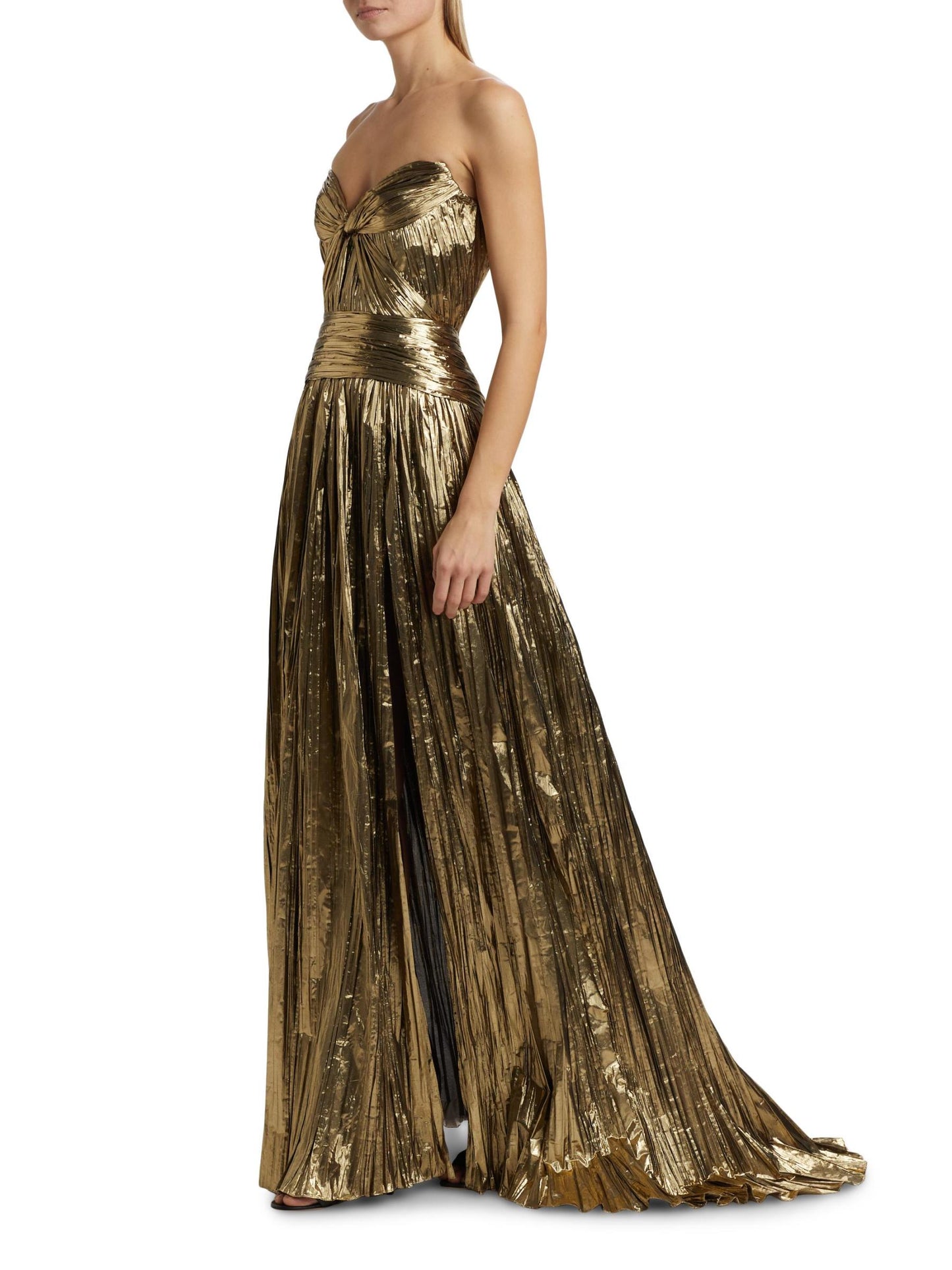 Marilyn Metallic Draped Gown