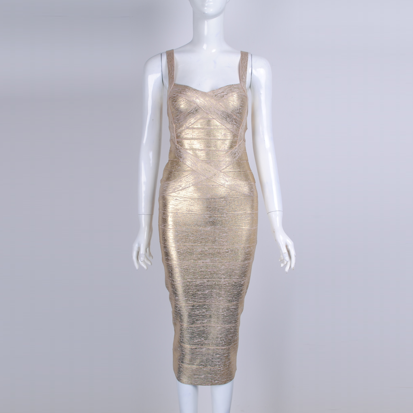 Versatile Basic Bandage Dress, Slim Fit Bodycon Cami Dress