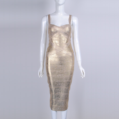 Versatile Basic Bandage Dress, Slim Fit Bodycon Cami Dress
