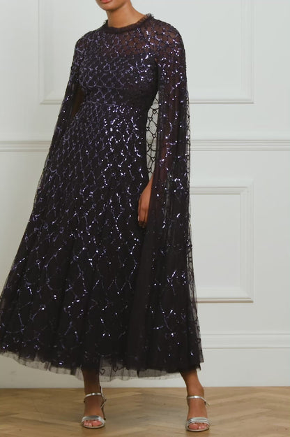 Heart Lattice Ankle Gown