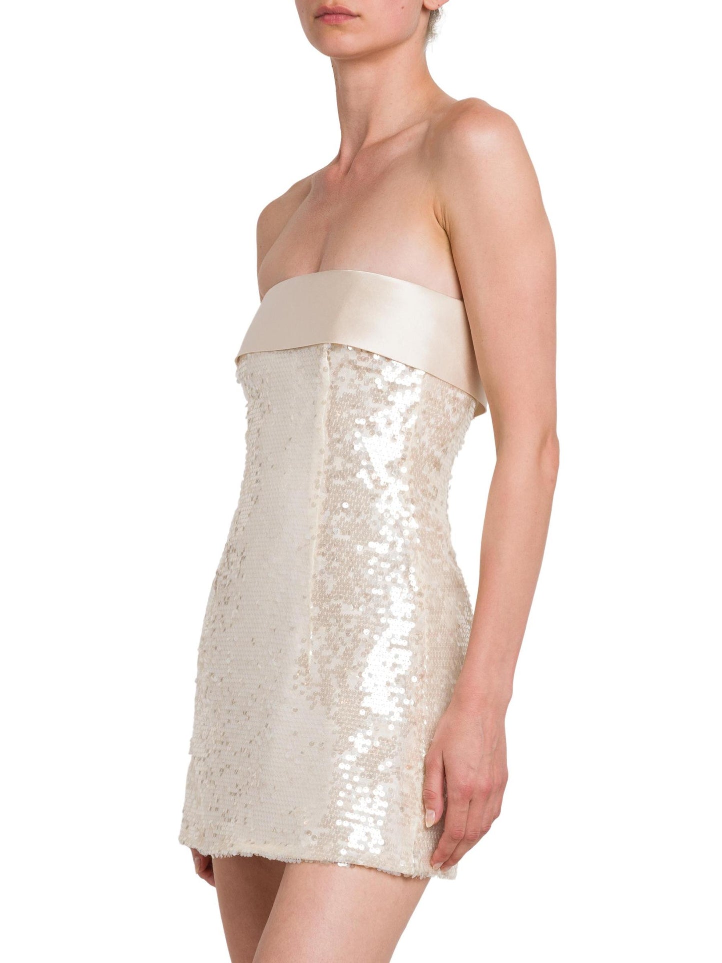 Sequin Strapless Minidress