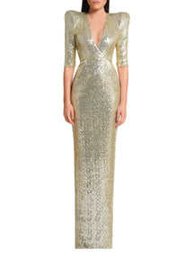 Look At Me Sequin Gown