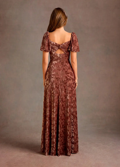 Alba Rosewood Maxi Dress
