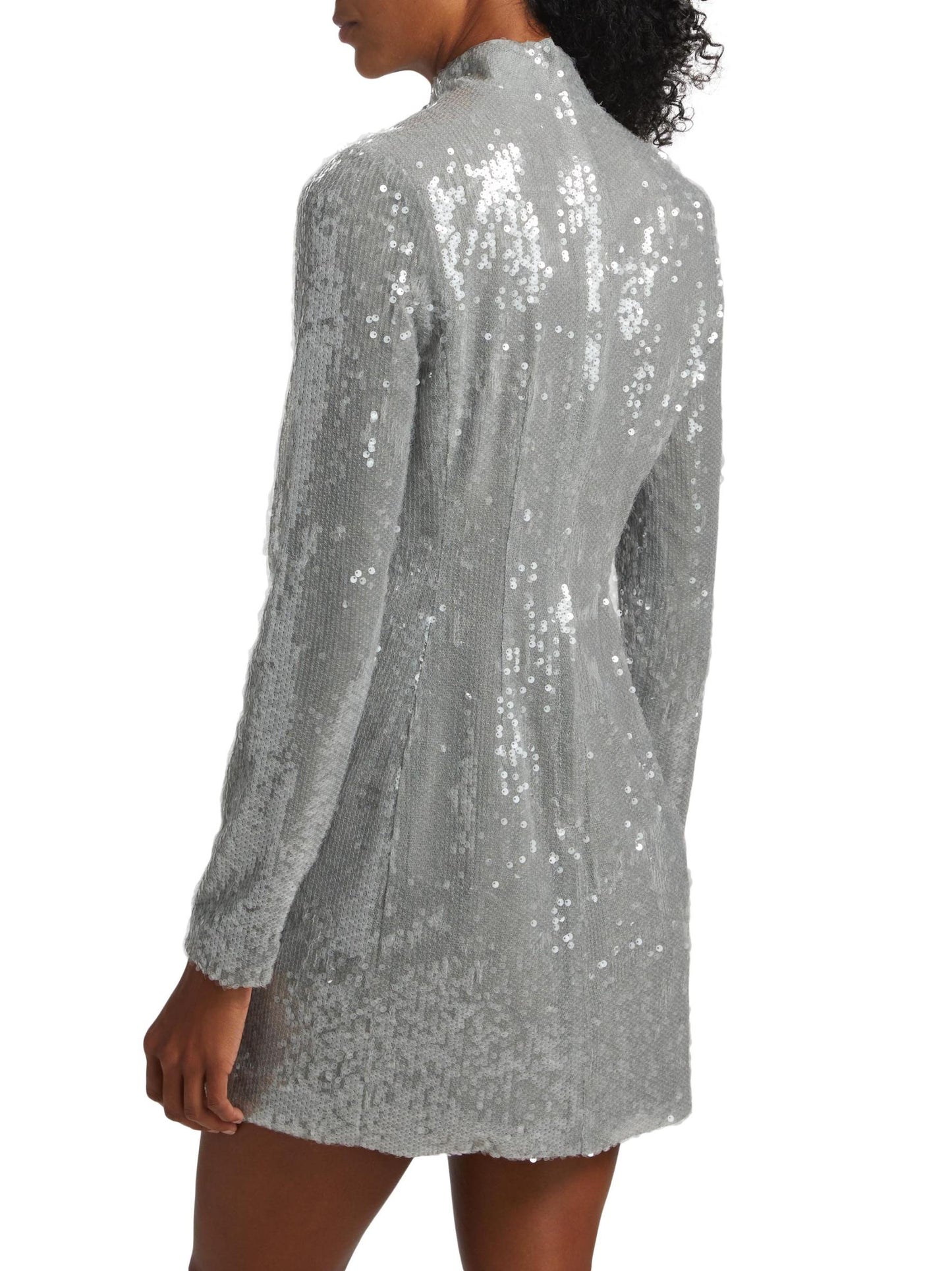Daphne Sequin Long-Sleeve Minidress