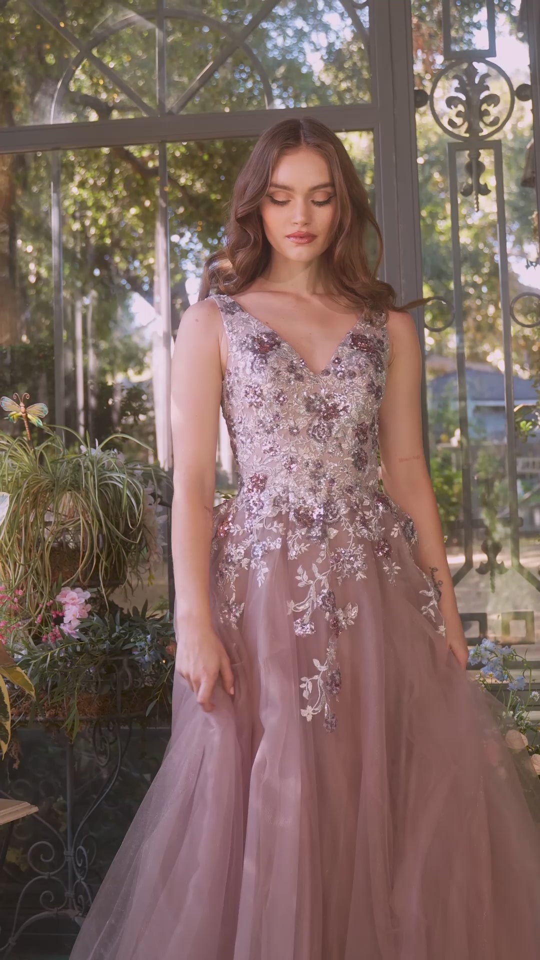 Long Prom Dress: Andrea and Leo A1401