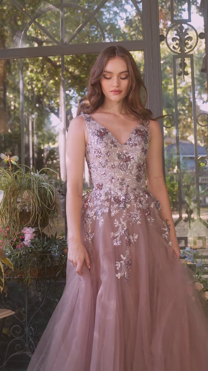 Long Prom Dress: Andrea and Leo A1401