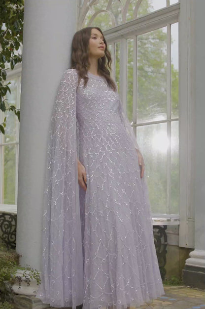 Heart Lattice Ankle Gown