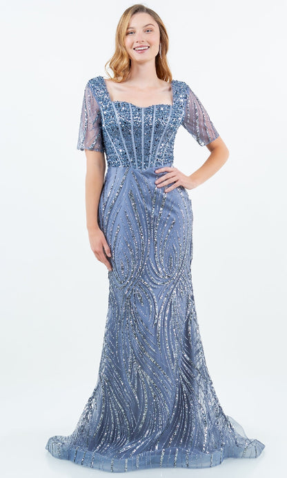 Long Sequin Formal Gown: Cinderella Couture 8293M