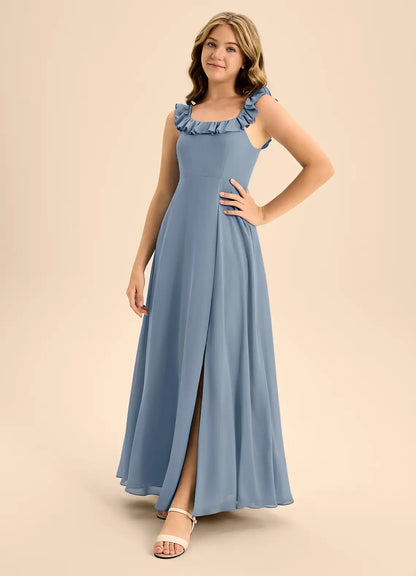 Twilight A-Line Ruched Chiffon Dress