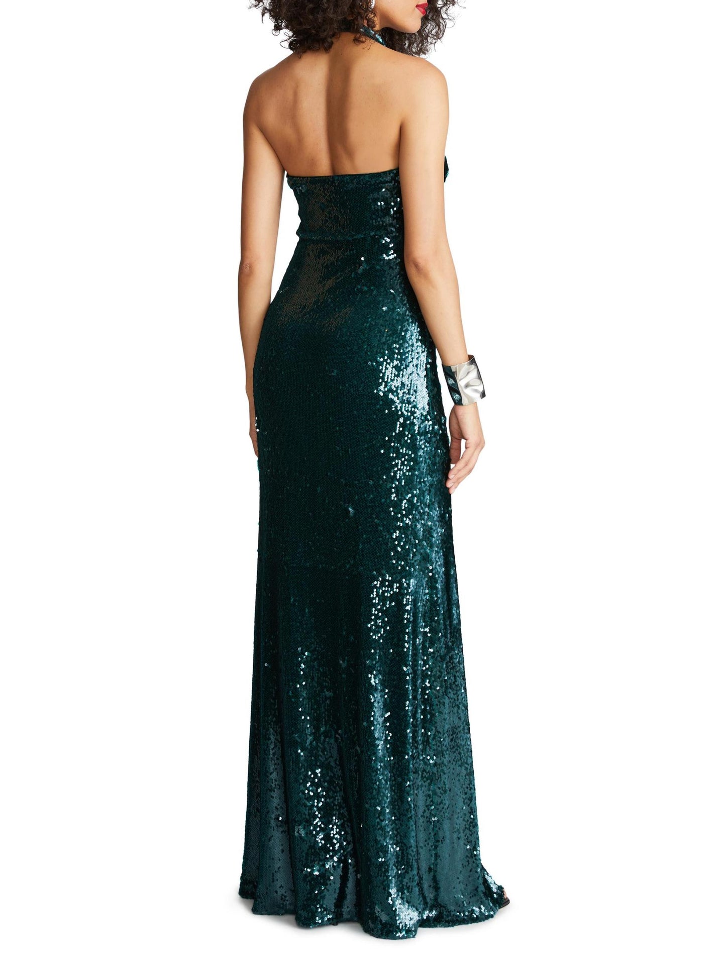 Tova Sequin Halterneck Gown
