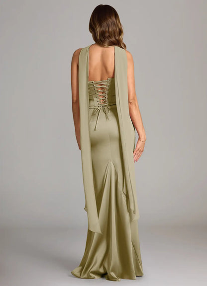 Abstract Bouquet Floral A-Line Sweetheart Neckline Chiffon Dress（副本）