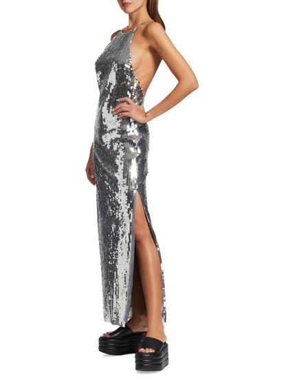 Zazzle Sequin Mesh Maxi Dress