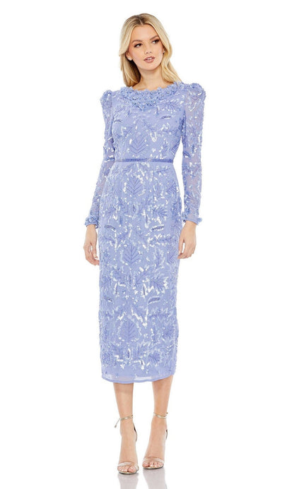 Sequin Midi Wedding Guest Dress: Mac Duggal 93595