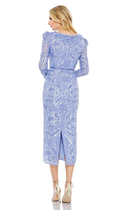 Sequin Midi Wedding Guest Dress: Mac Duggal 93595