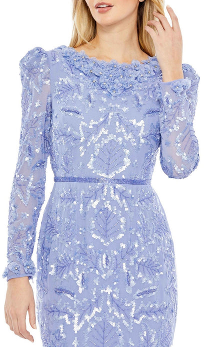 Sequin Midi Wedding Guest Dress: Mac Duggal 93595