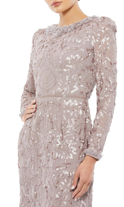 Sequin Midi Wedding Guest Dress: Mac Duggal 93595
