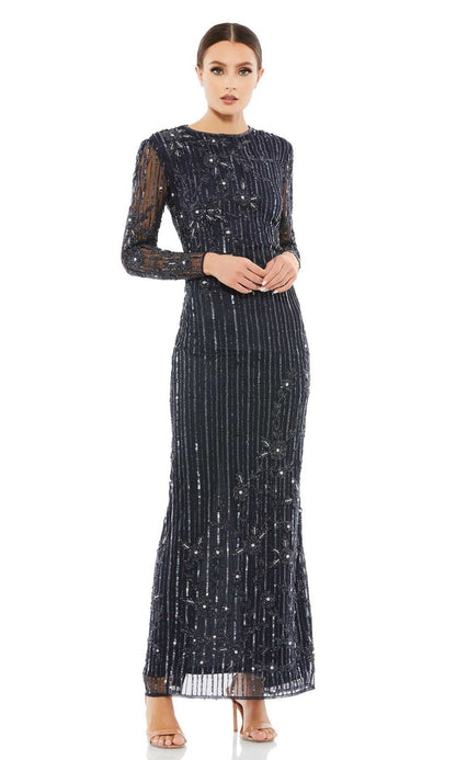 Long Sleeve Sequin Formal Gown: Mac Duggal 93626