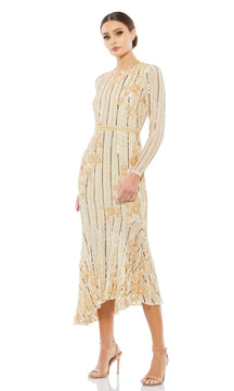 Midi Sequin Wedding Guest Dress: Mac Duggal 93627