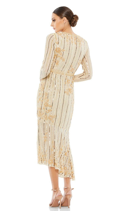 Midi Sequin Wedding Guest Dress: Mac Duggal 93627