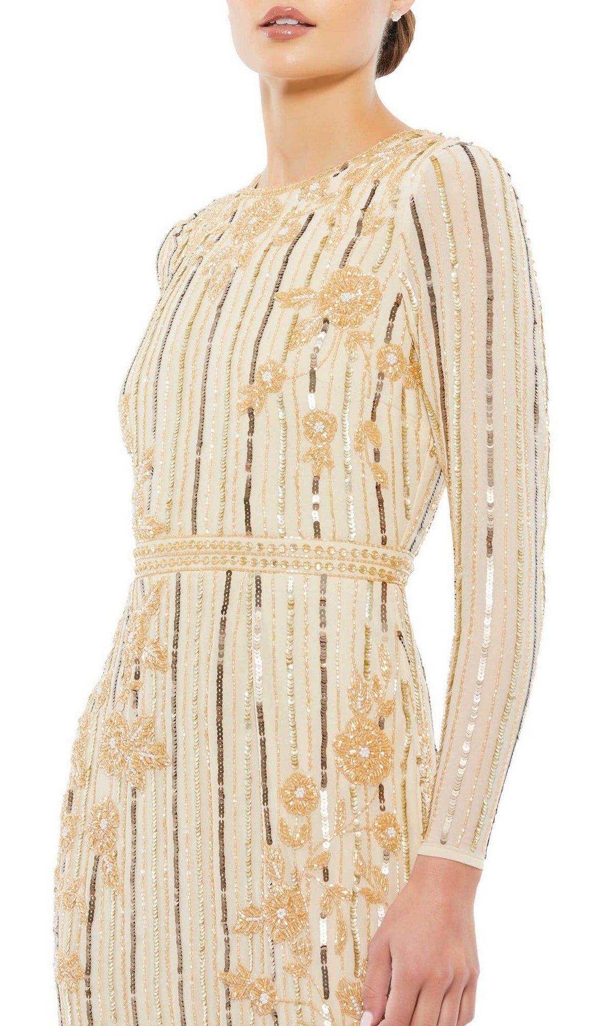 Midi Sequin Wedding Guest Dress: Mac Duggal 93627