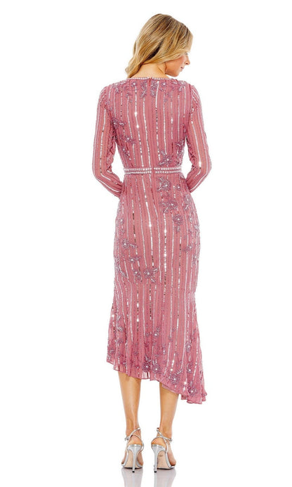 Midi Sequin Wedding Guest Dress: Mac Duggal 93627