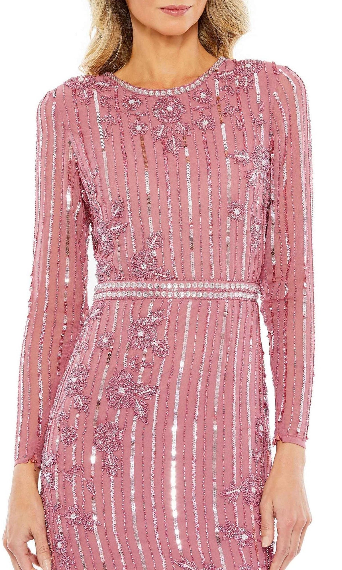 Midi Sequin Wedding Guest Dress: Mac Duggal 93627