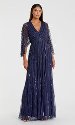 Long Sequin A-Line Formal Dress: Mac Duggal 93841