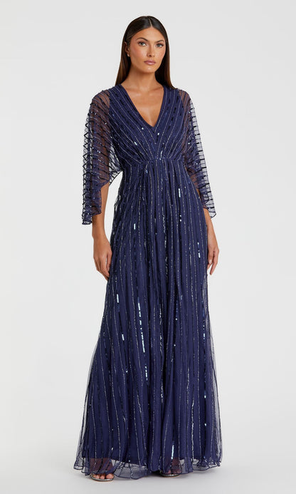 Long Sequin A-Line Formal Dress: Mac Duggal 93841