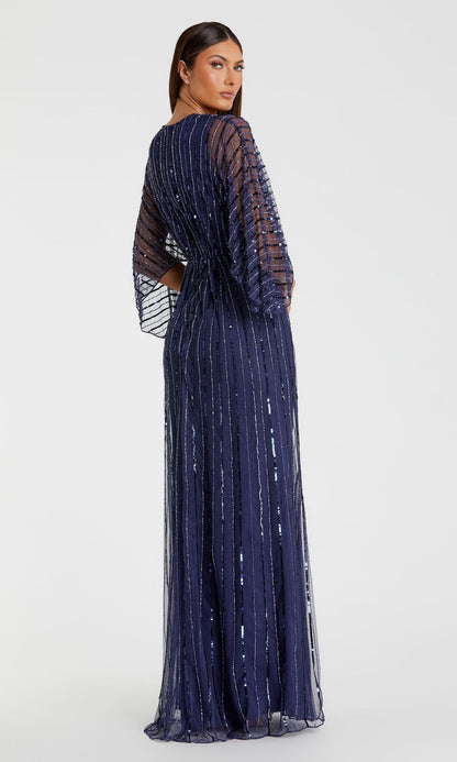 Long Sequin A-Line Formal Dress: Mac Duggal 93841
